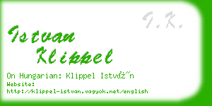 istvan klippel business card